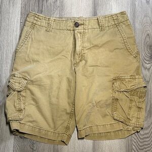 Aeropostale Men's Tan Cargo Shorts Size 30